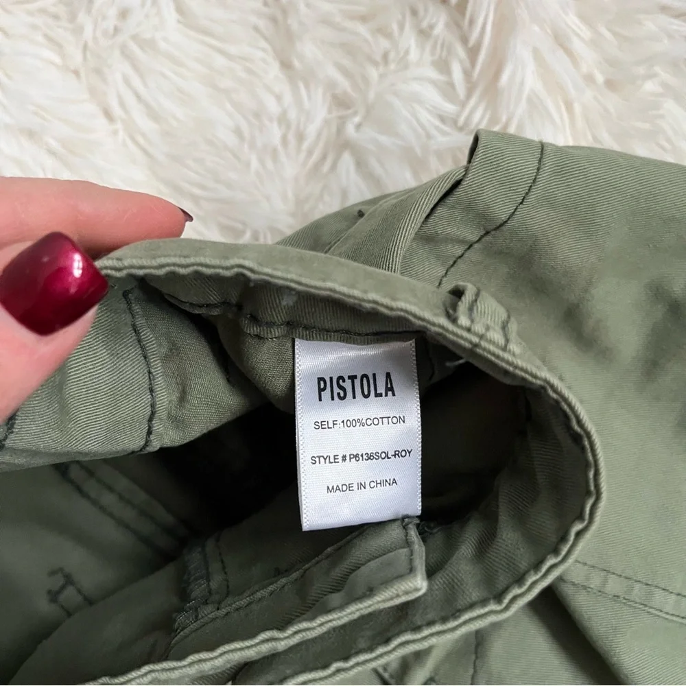 Pistola Tammy Star Trousers Size 24 Green Black - Picture 11 of 13